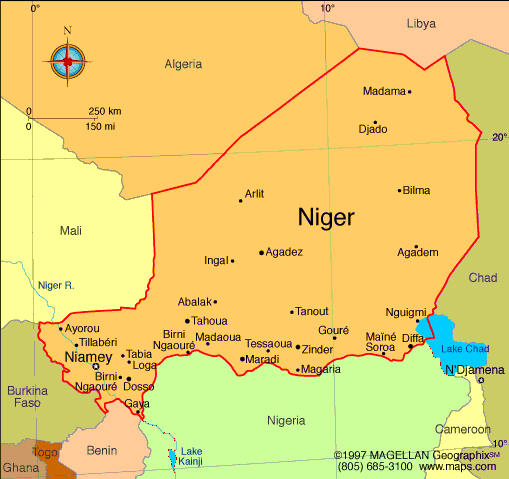 cartina 2 carta politica niger